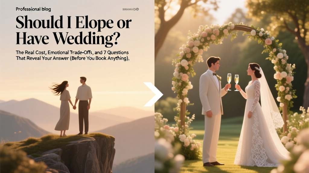Elope or Wedding? Cost, Emotions & 7 Key Questions (2026)