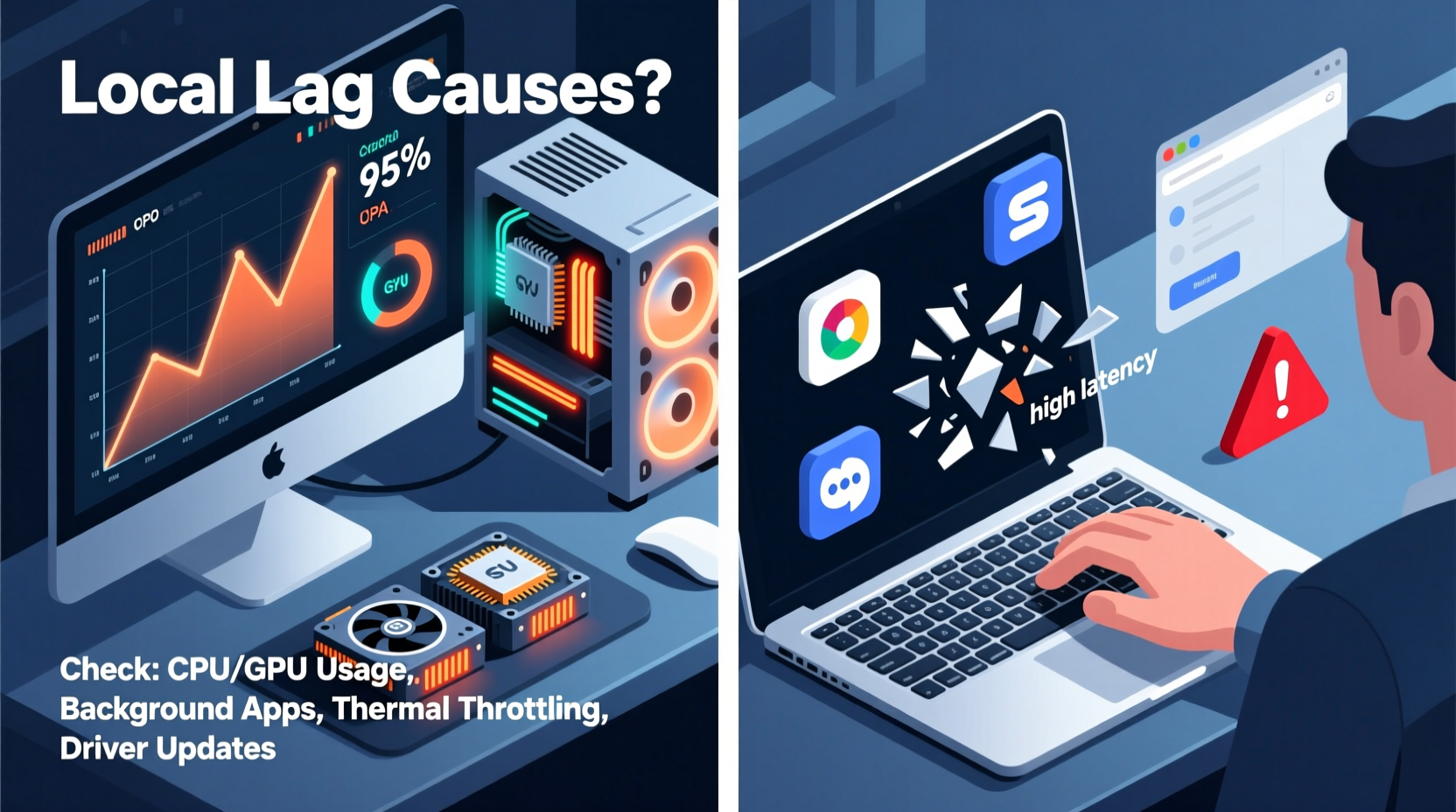 why does my game lag even with good internet checking local causes