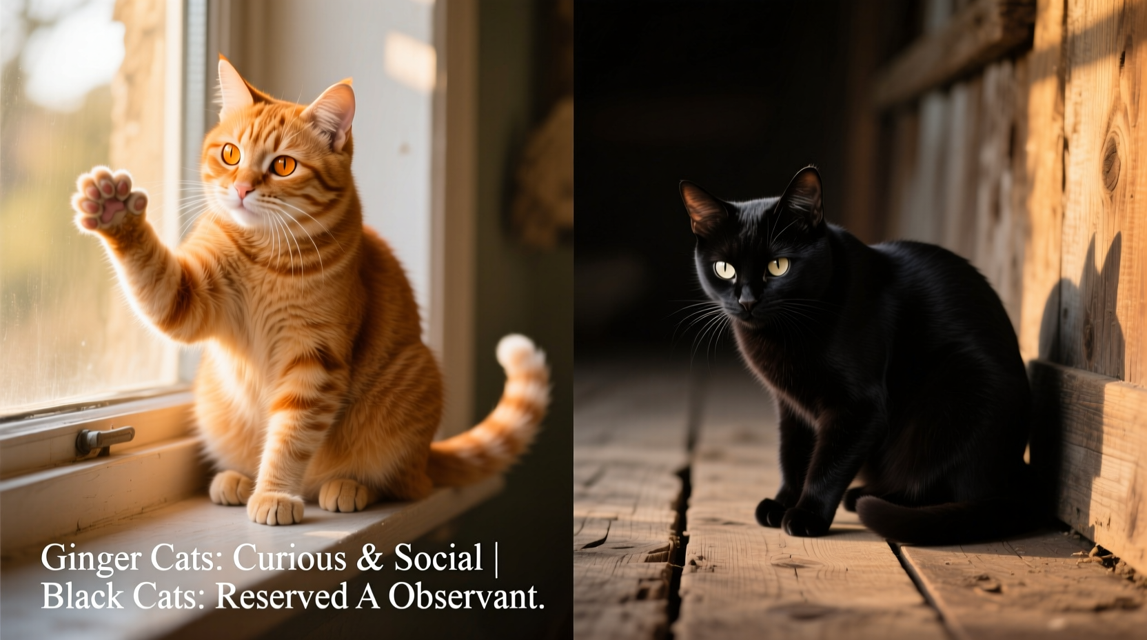 ginger and black cat behavior differences explained