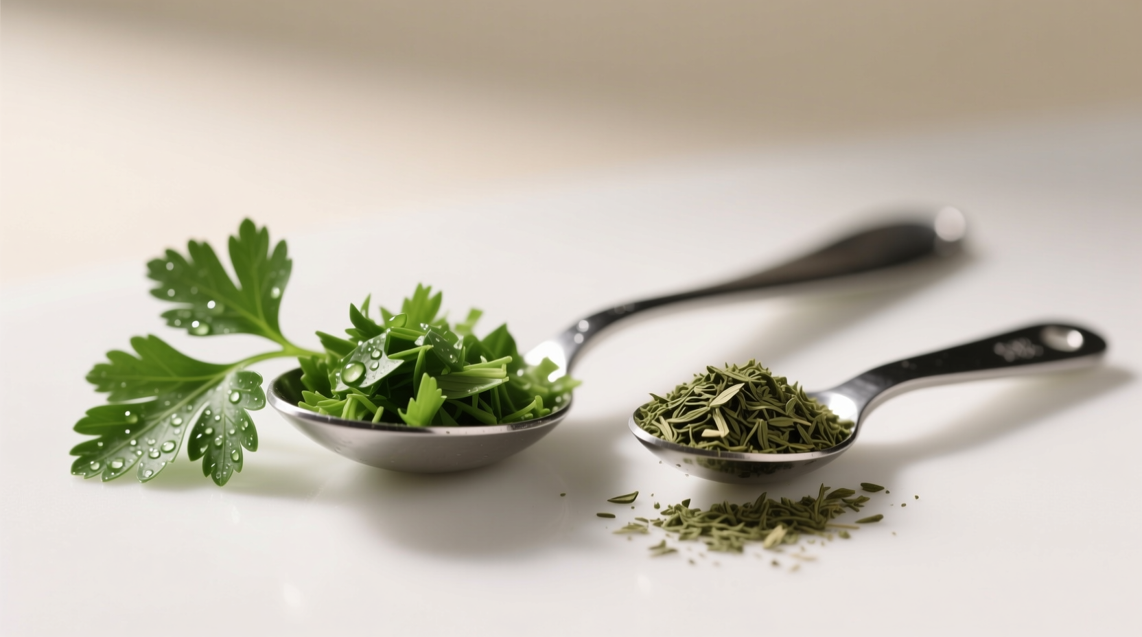 2 tbsp fresh parsley to dried the exact ratio that works