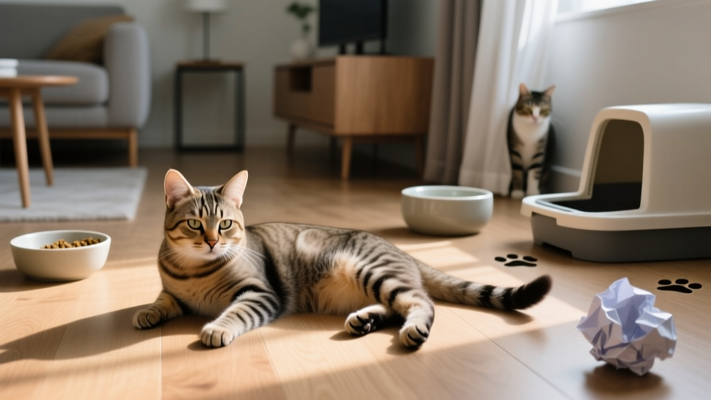 Do cats behavior change for digestion? Yes