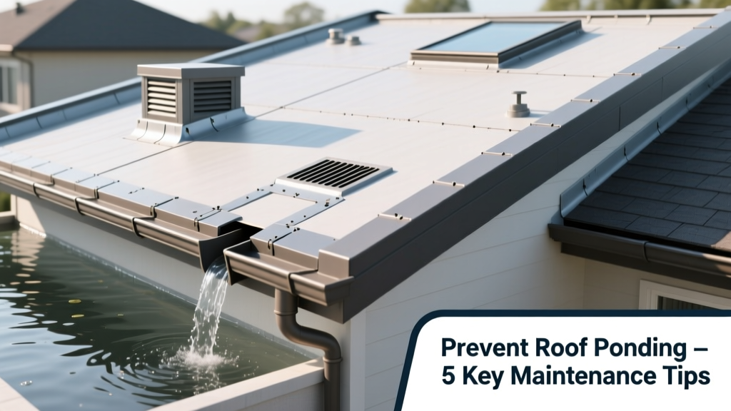 How to Prevent Roof Ponding Water on Flat Roofs