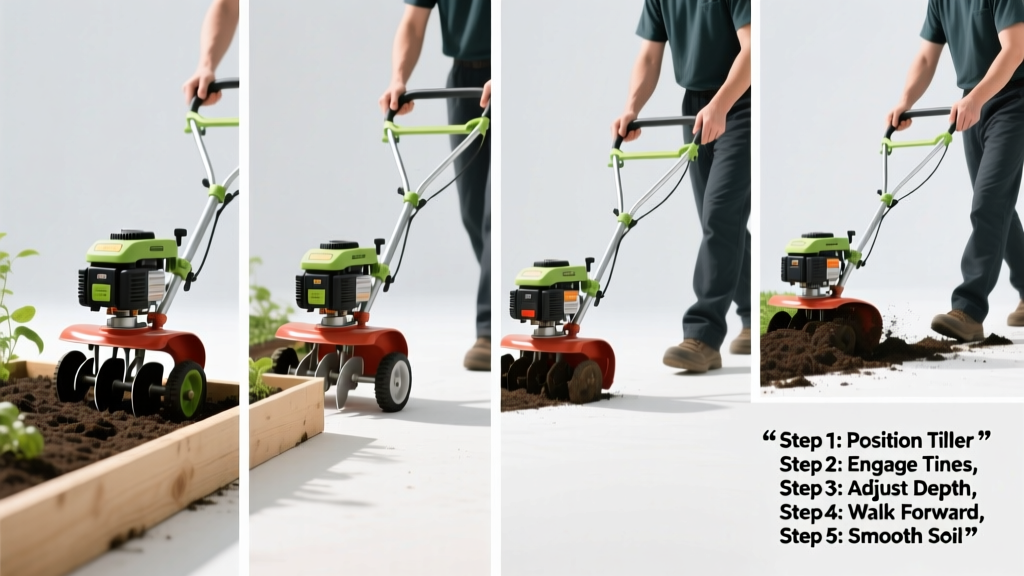 How to Use a Tiller: Step-by-Step for Gardeners
