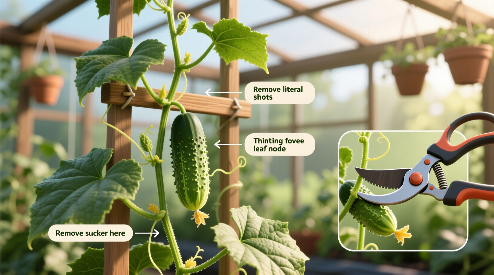 how to prune cucumber plants