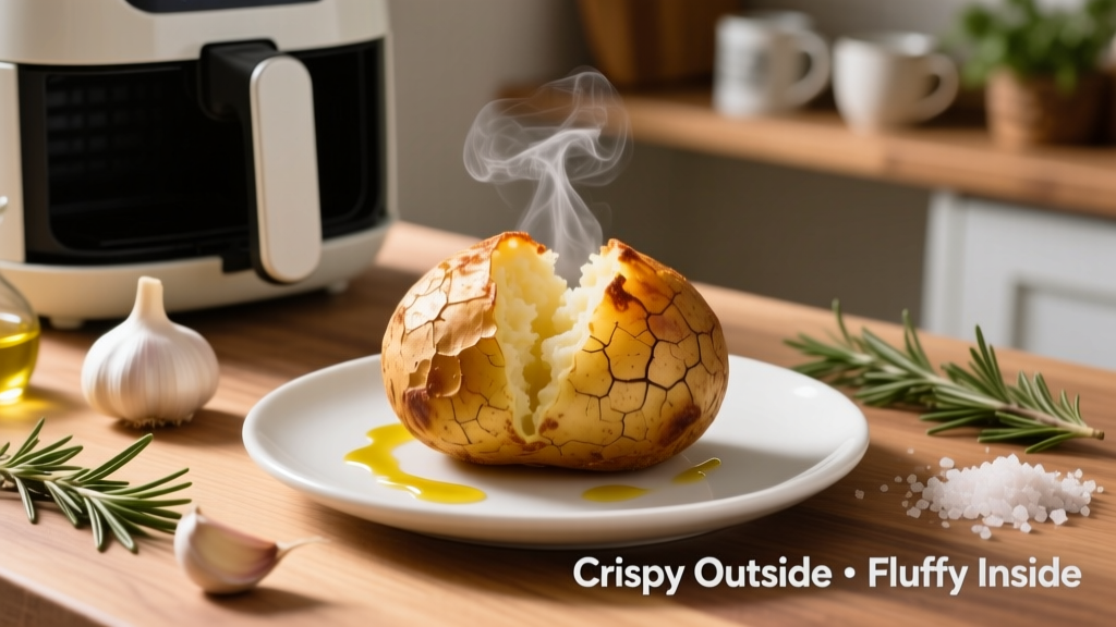 Air Fryer Baked Potato: Crispy Skin, Fluffy Inside
