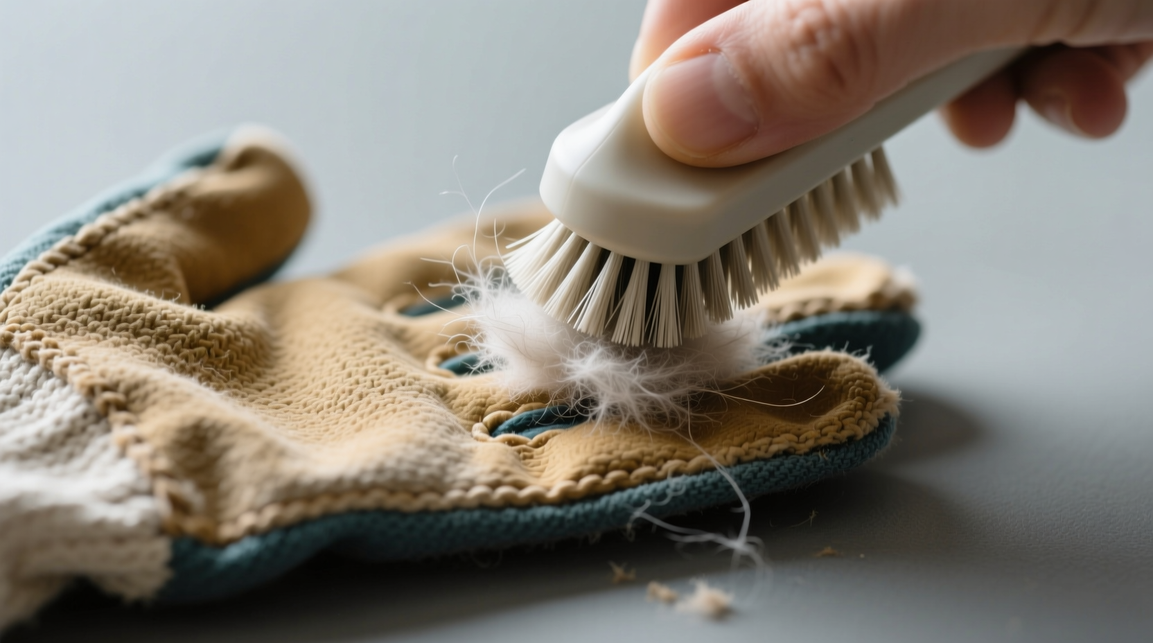 how to clean pet grooming gloves after fleece shedding