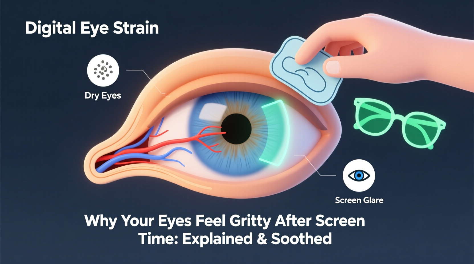 why do my eyes feel gritty after screen time digital eye strain explained and soothed