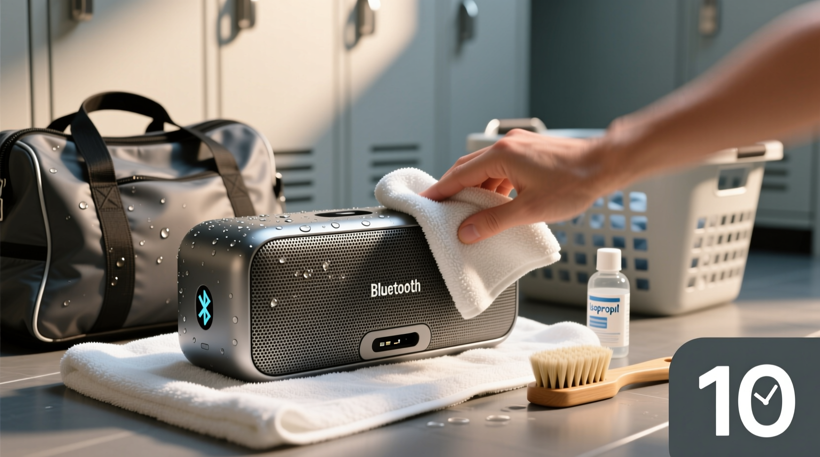 how to clean portable bluetooth speakers