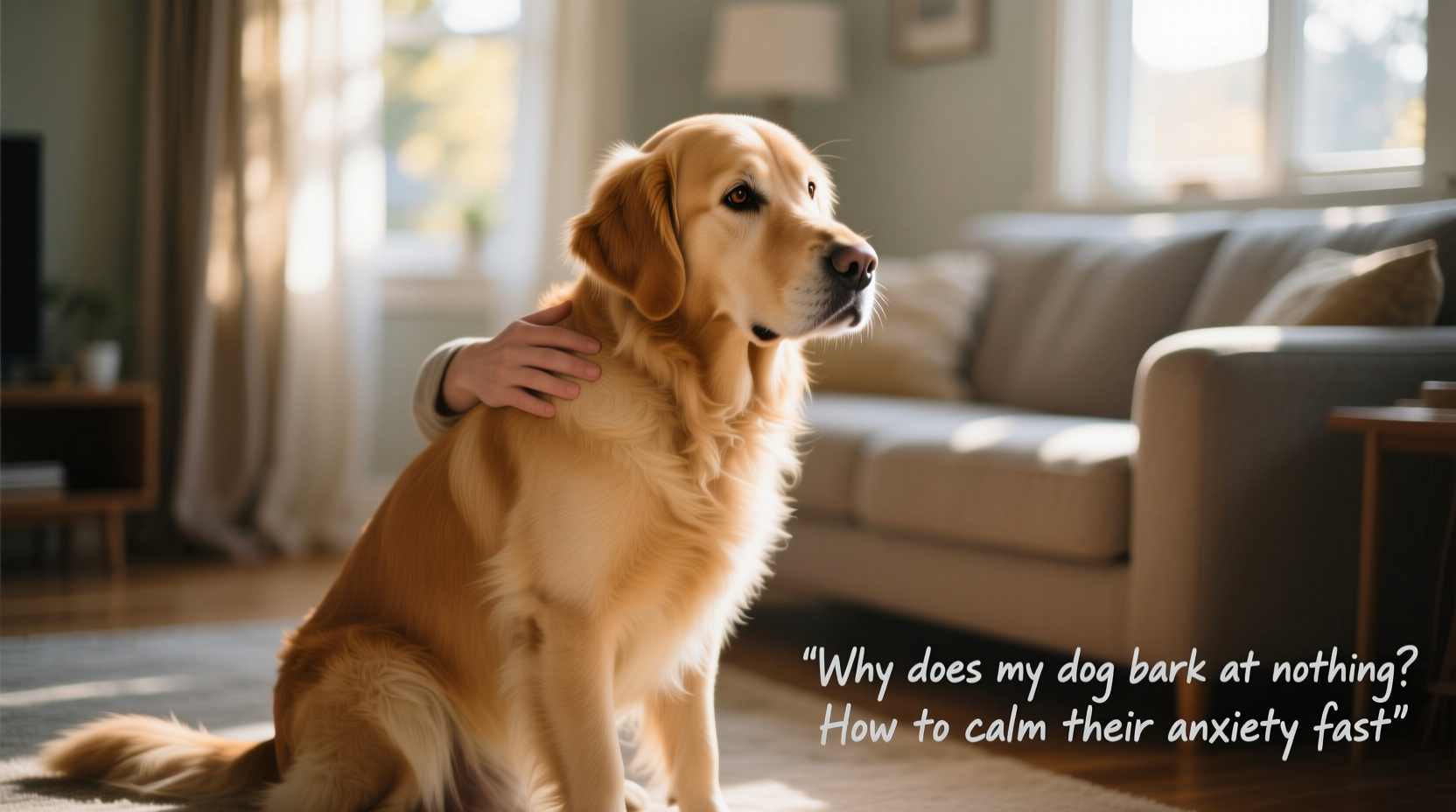 why does my dog bark at nothing and how to calm their anxiety fast