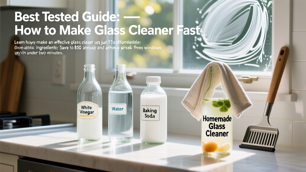 Best Tested Guide: How to Make Glass Cleaner Fast