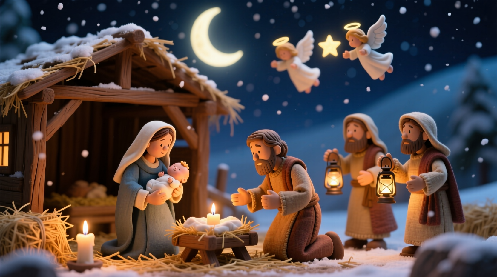 animated nativity set vs still display which tells a better story