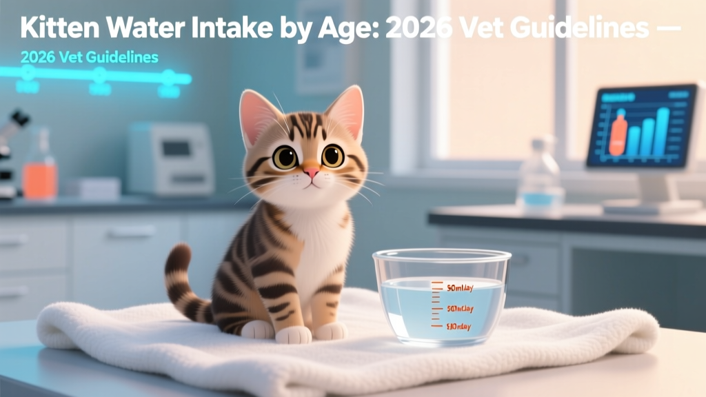 Kitten Water Intake by Age: 2026 Vet Guidelines