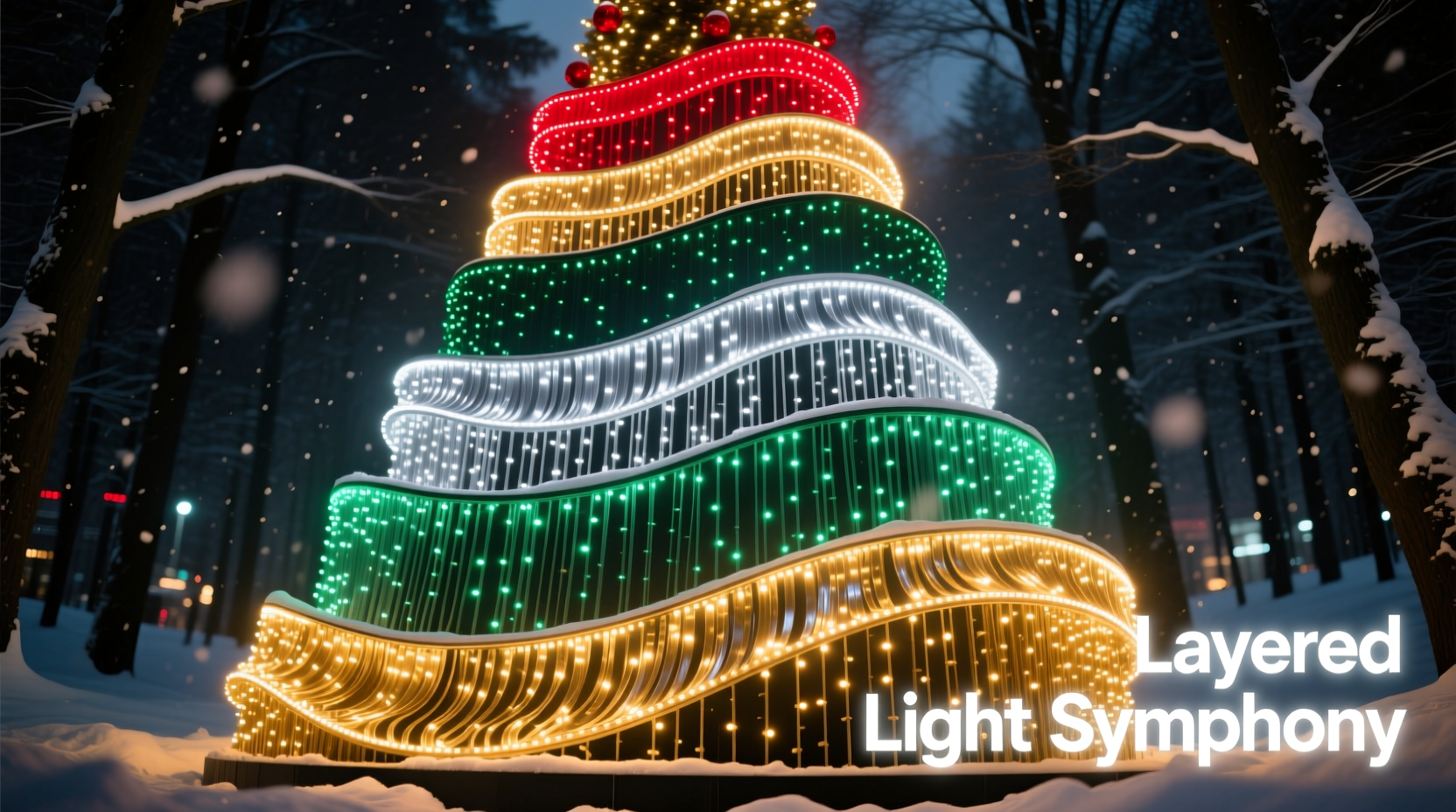 how to layer christmas light colors for a dynamic multitone display
