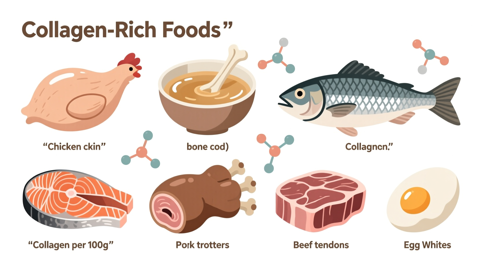 what foods contain collagen