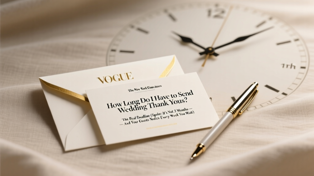 Wedding Thank You Deadline: How Long You Really Have