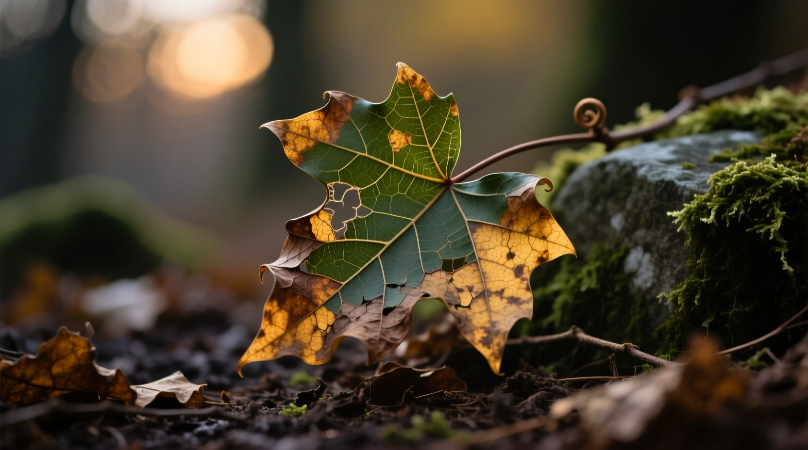 ivy dried leaves