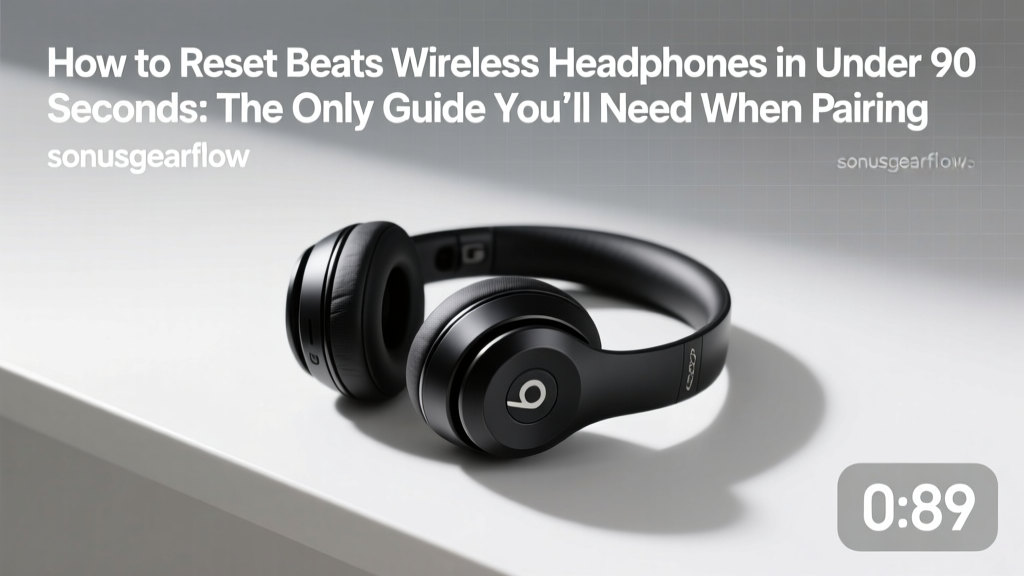 Reset Beats Wireless Headphones: Fast Fix (2026)