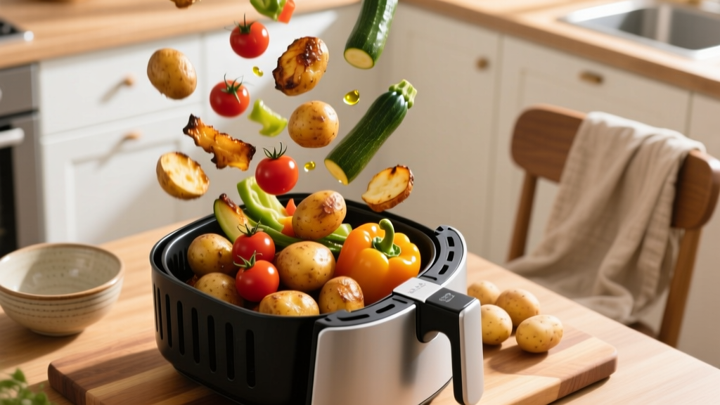 Air Fryer Roasted Veggies & Potatoes: Crispy & Healthy