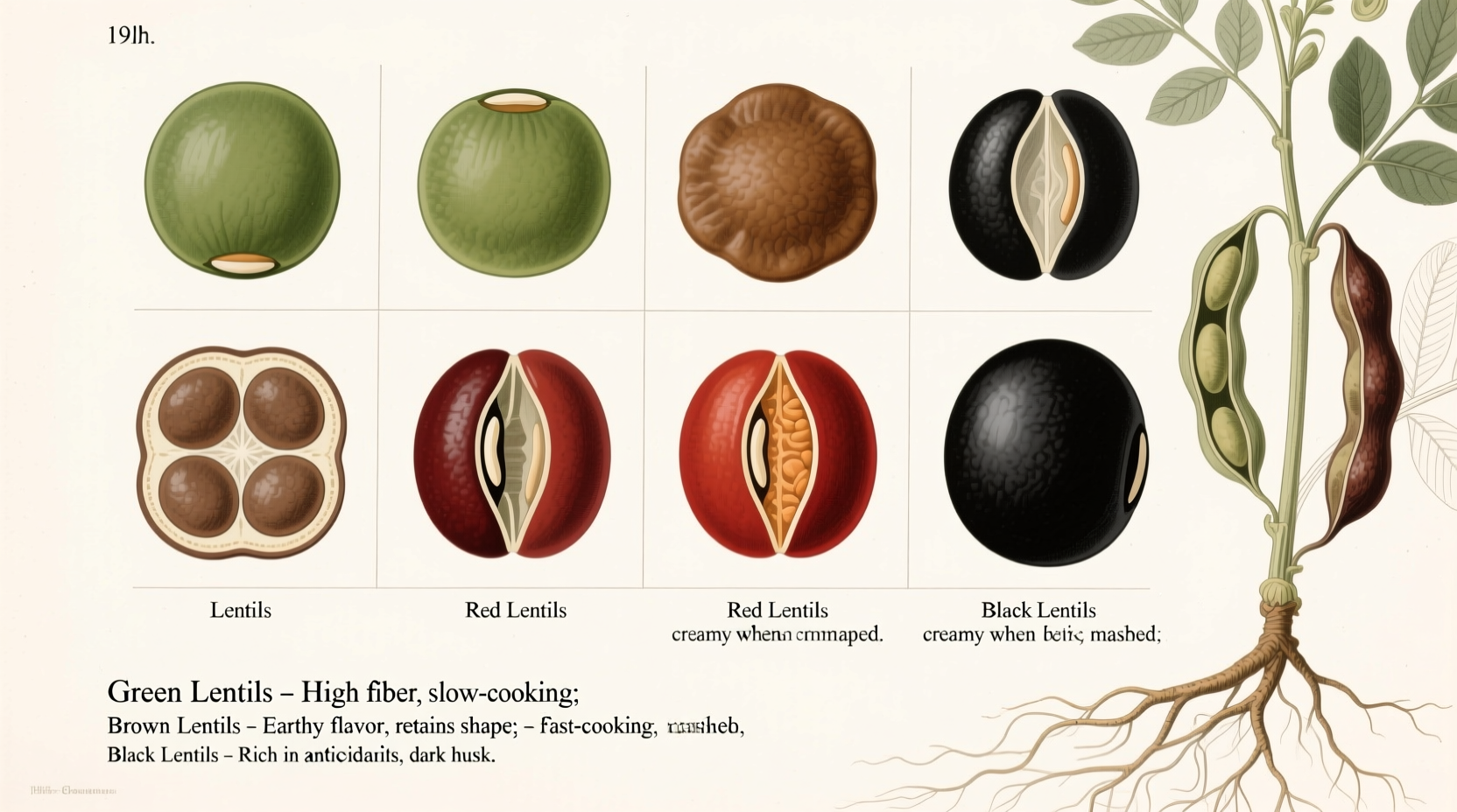 common varieties of lentils and their uses