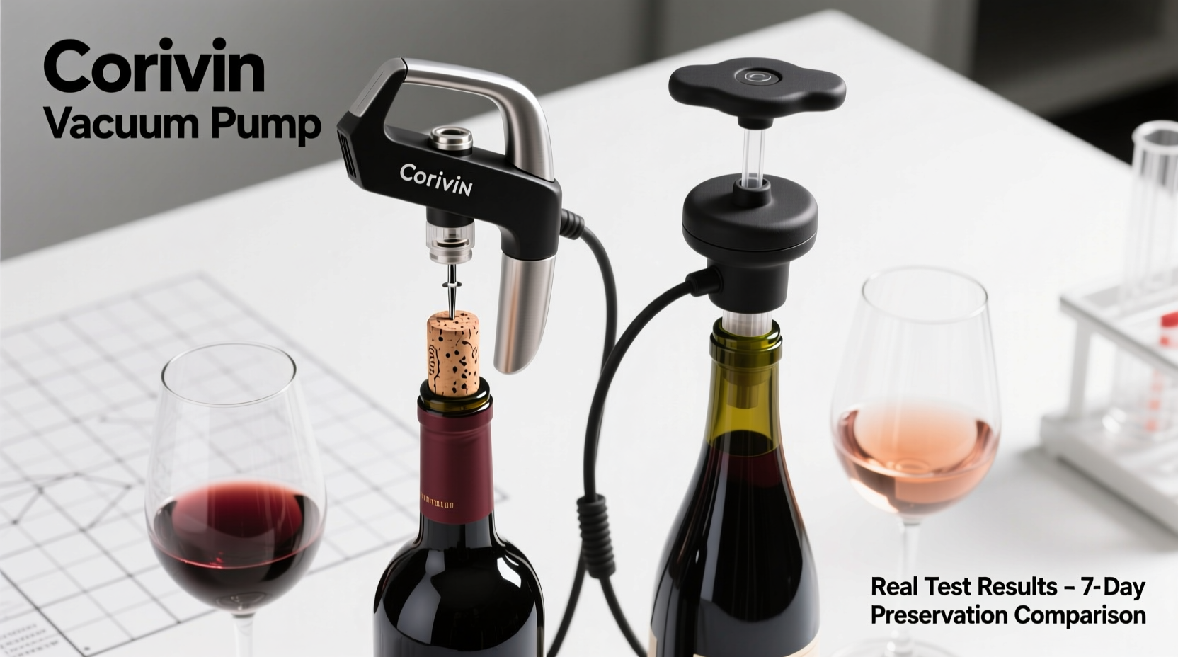 wine preservation systems Coravin vs vacuum pumps real test results