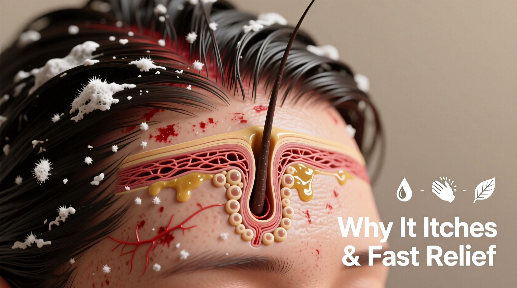 why does my scalp itch after washing hair and how to soothe it fast