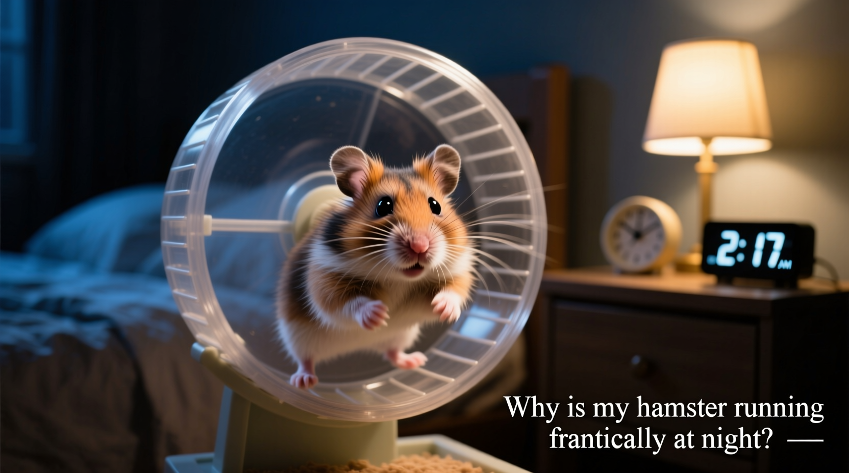 why is my hamster running frantically at night and is it normal