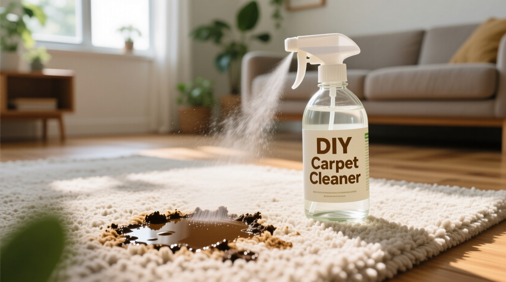 banish stains with this diy carpet cleaner