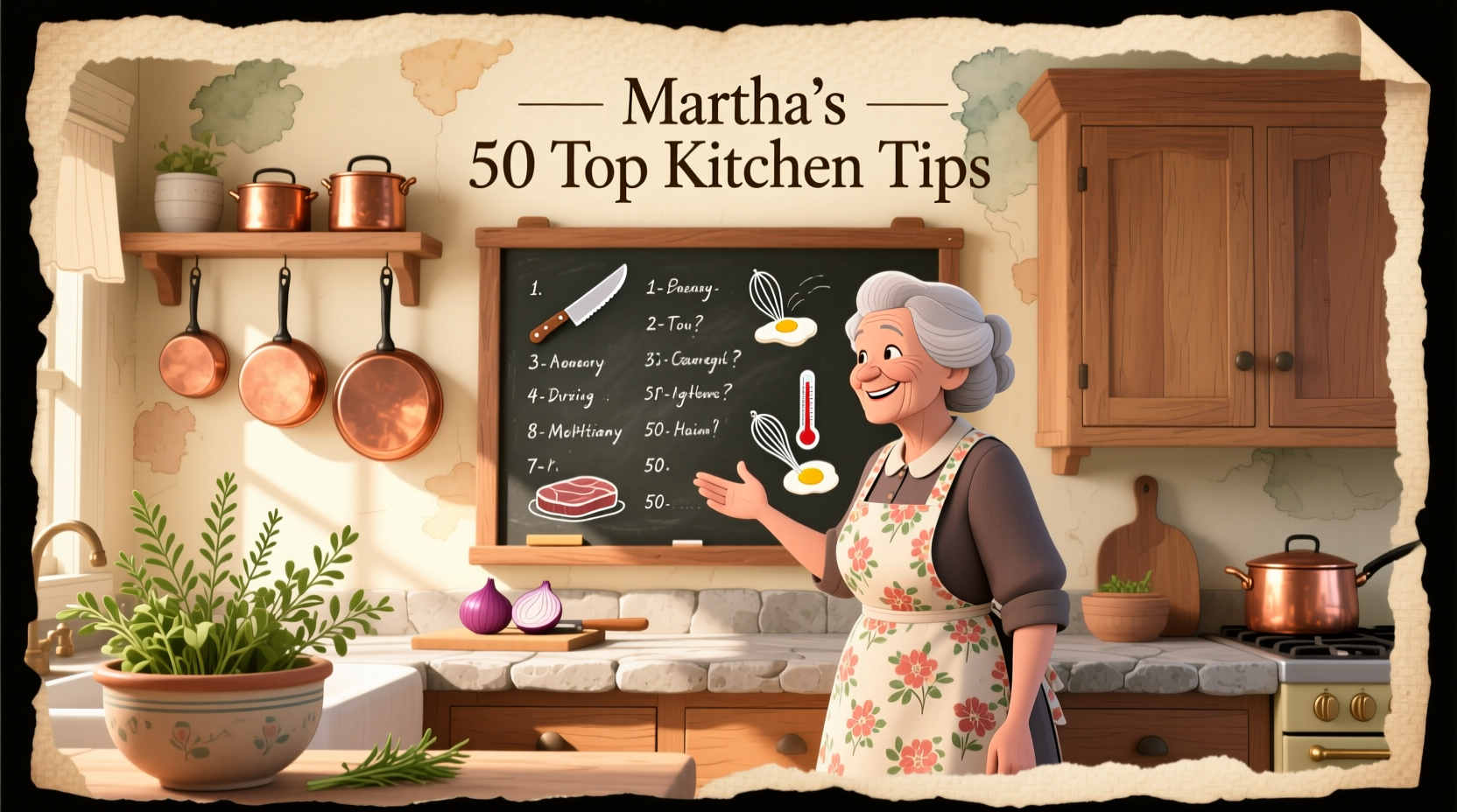 marthas 50 top kitchen tips
