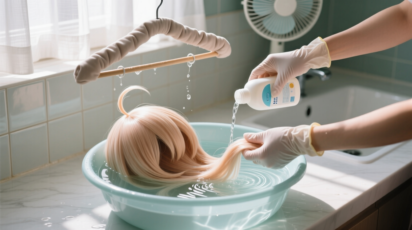 how to wash cosplay wigs safely