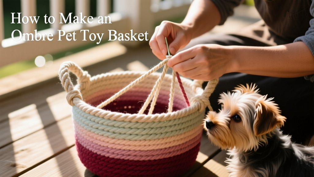 How to Make an Ombre Toy Basket for Pets