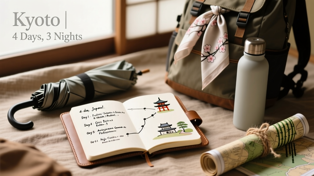 A Realistic 4-Day Kyoto Itinerary: Temples, Tea, and Tactical Gear for Urban & Rural Exploration
