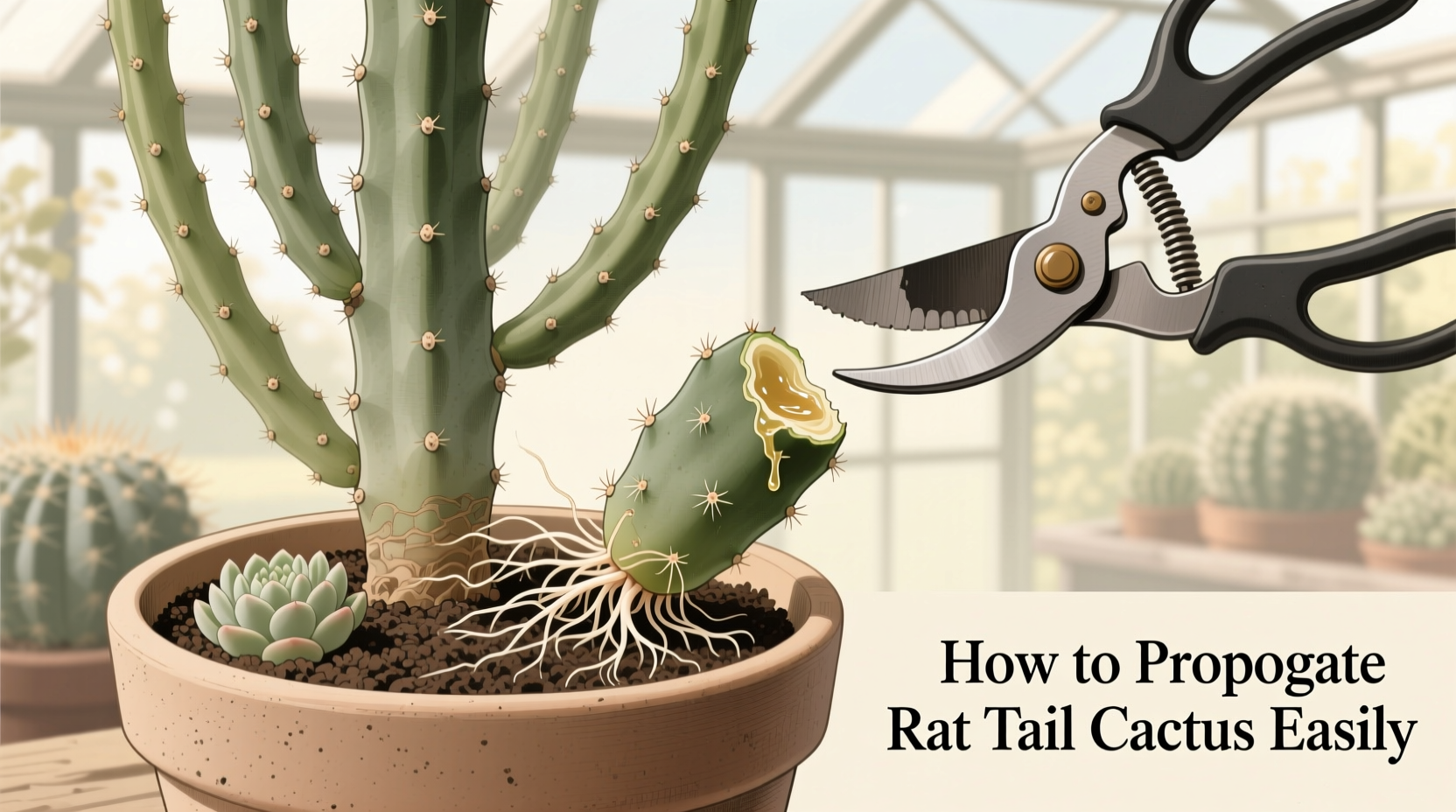 Propagate Rat Tail Cactus in 3 Steps | TheHomeSprouts