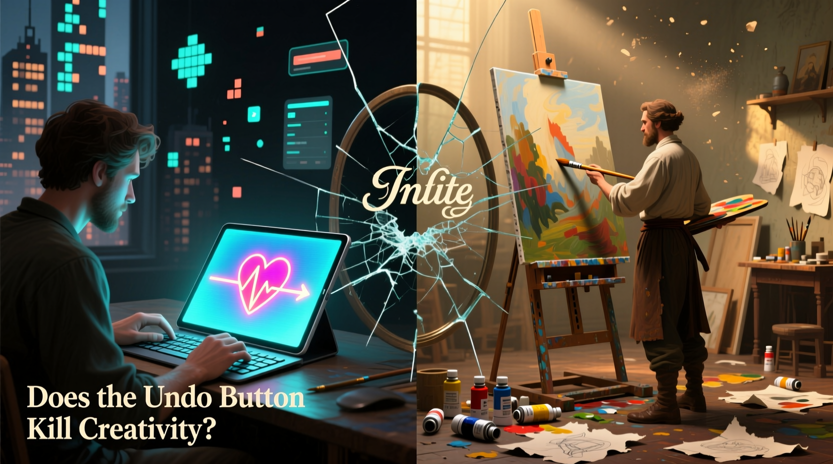digital art vs traditional painting does the undo button kill creativity