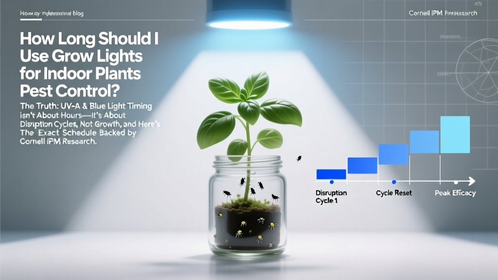 Grow Lights for Pest Control: UV-A & Blue Timing (2026)
