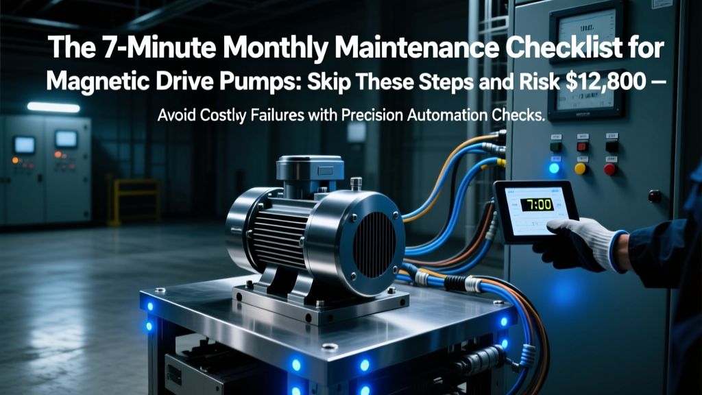 7-Minute Monthly Maintenance for Magnetic Drive Pumps