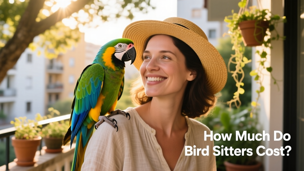 A colorful bird perched comfortably on a person's shoulder