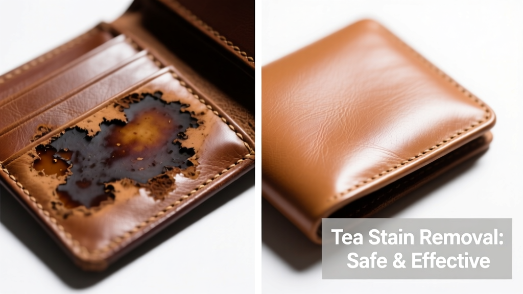 How to Remove Tea Stains from Leather Safely