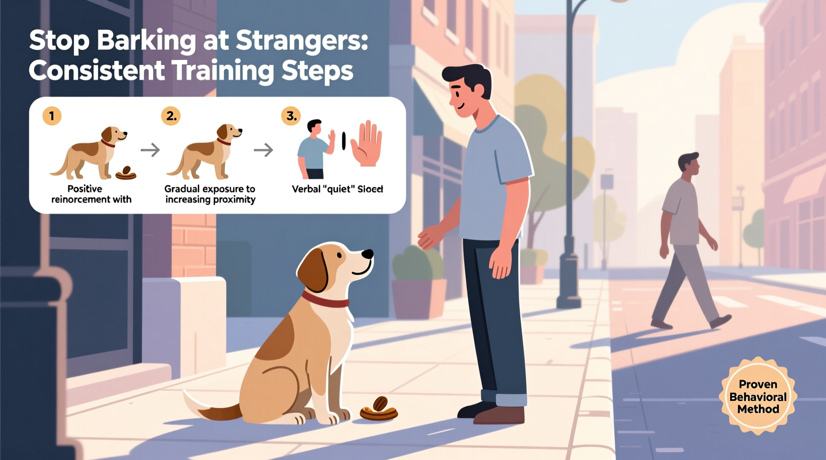 how to stop your dog from barking at strangers through consistent training