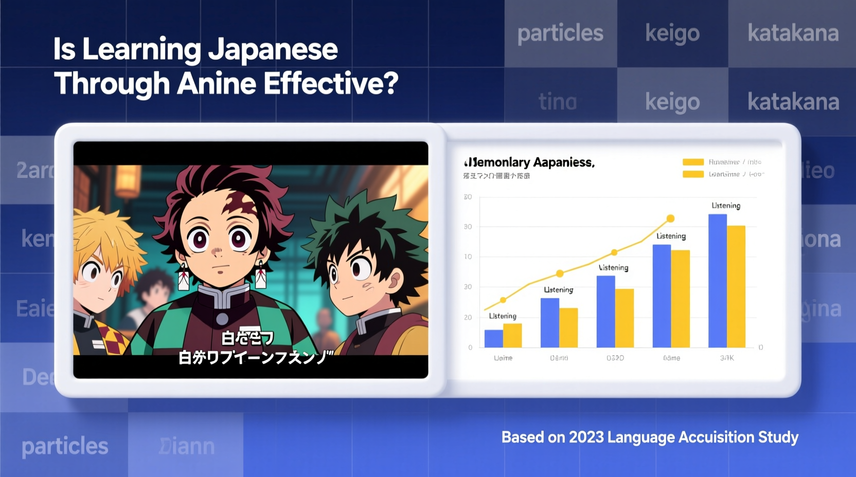 is learning japanese through anime actually effective language acquisition tested