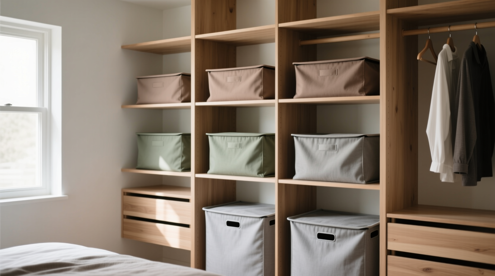 closet organization tips hide laundry hampers stylishly