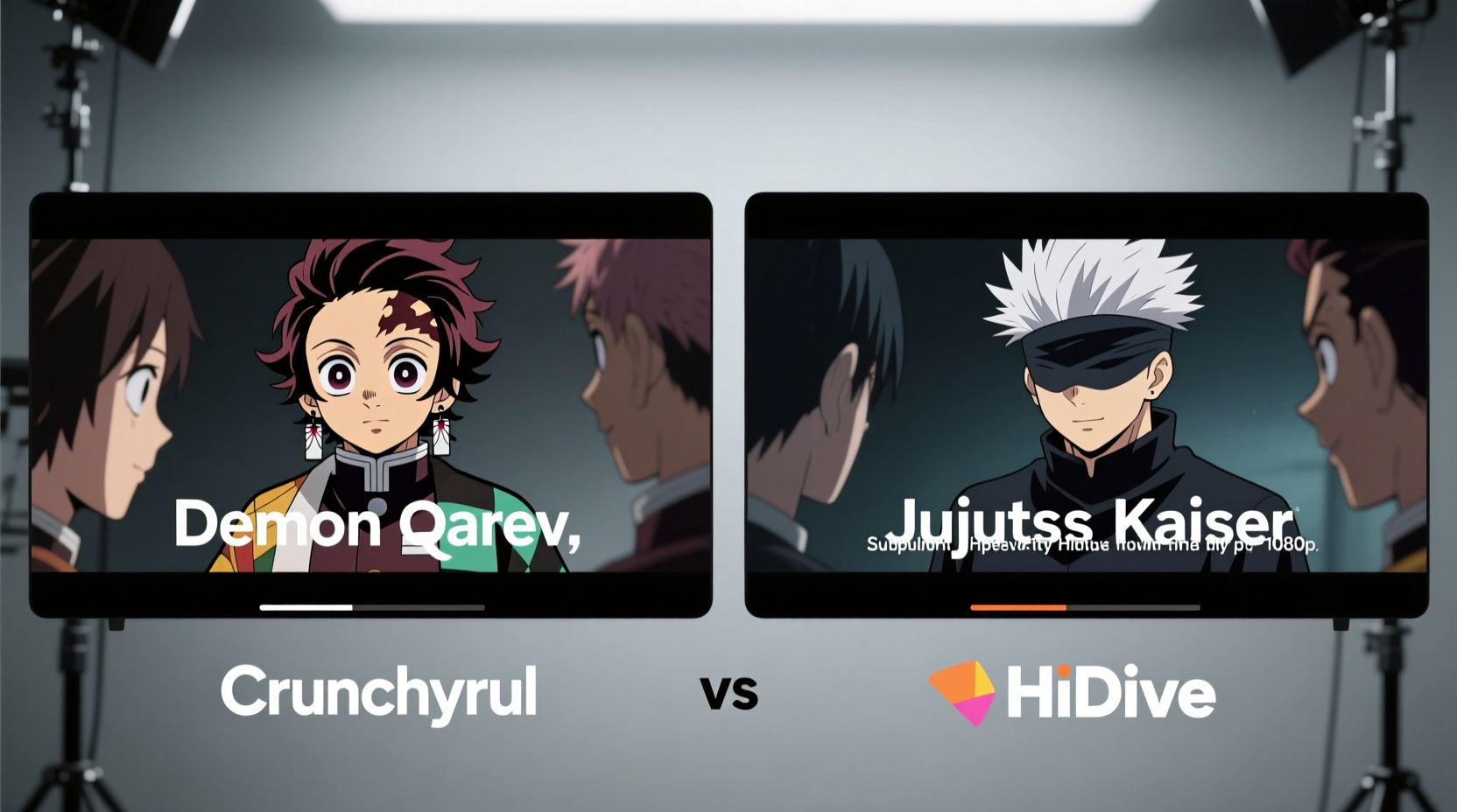 anime streaming on crunchyroll vs hidive which has better subtitle quality