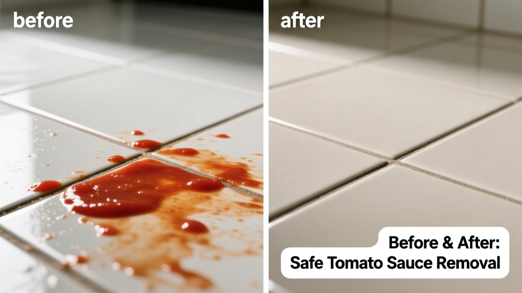 How to Remove Tomato Sauce from Tile Safely