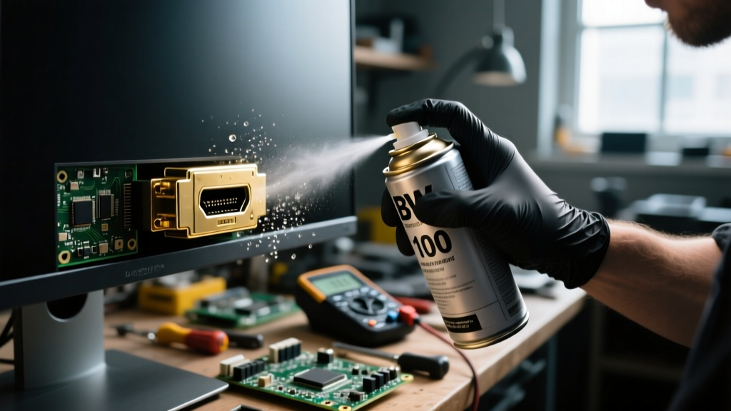 Fix Flickering Screens Using BW 100 Electronic Contact Cleaner