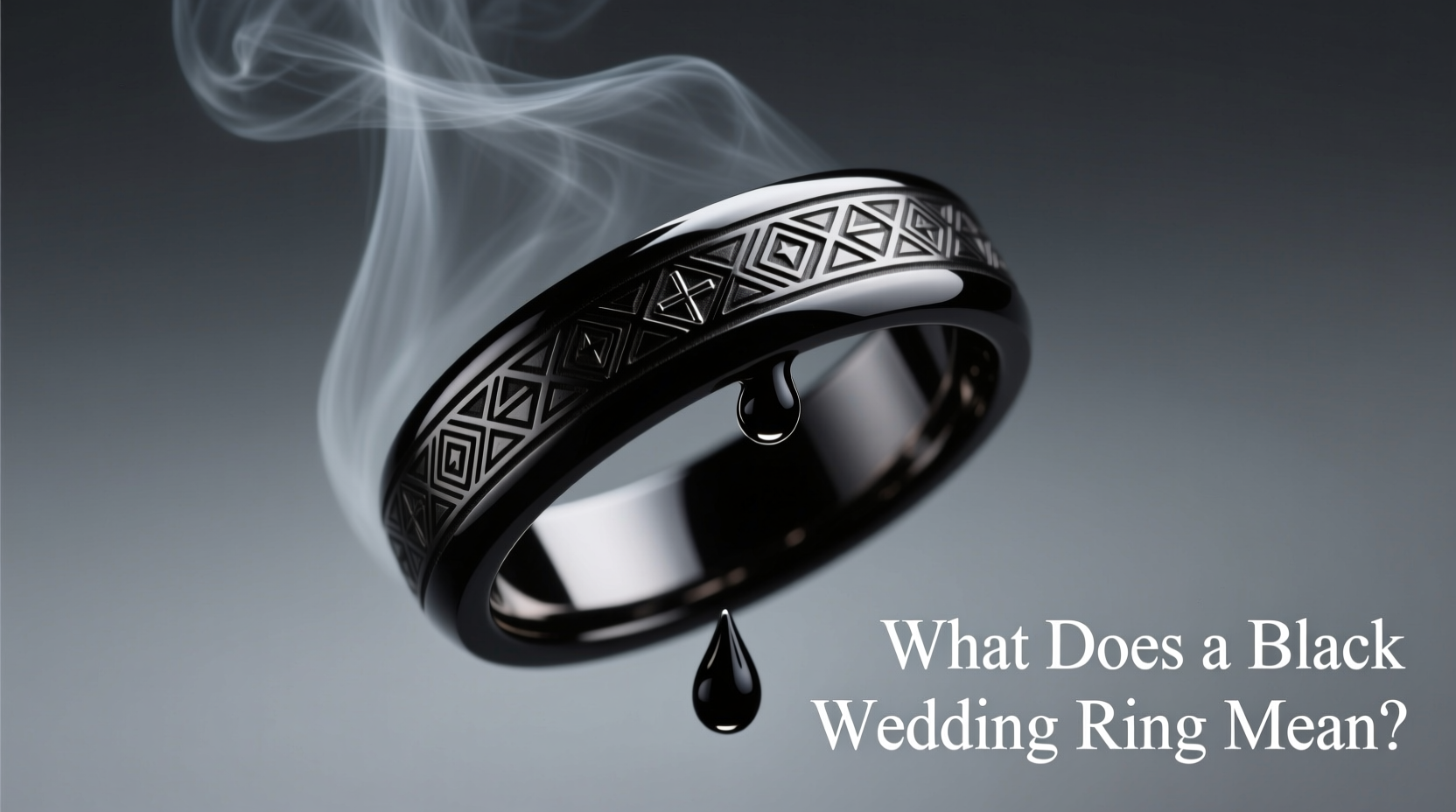 what does a black wedding ring mean