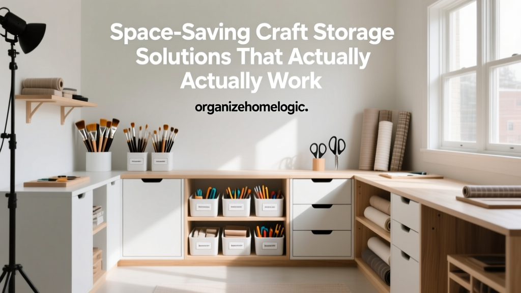 Space-Saving Craft Storage Solutions That Actually Work