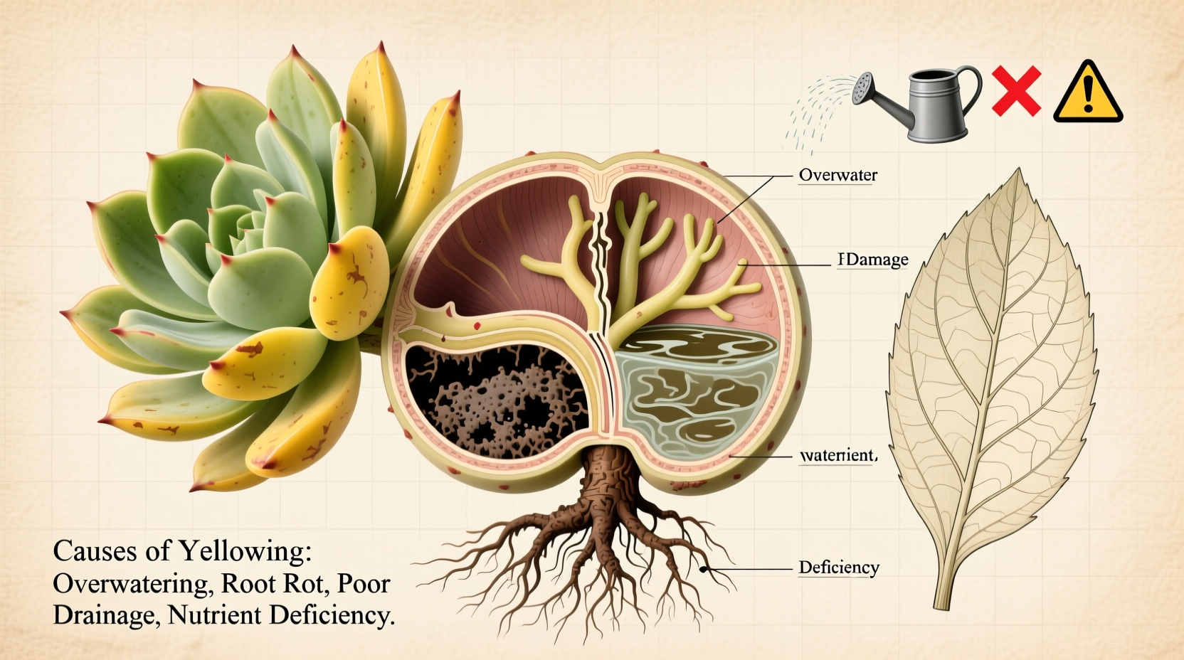 why is my succulent turning yellow causes care mistakes and revival tips