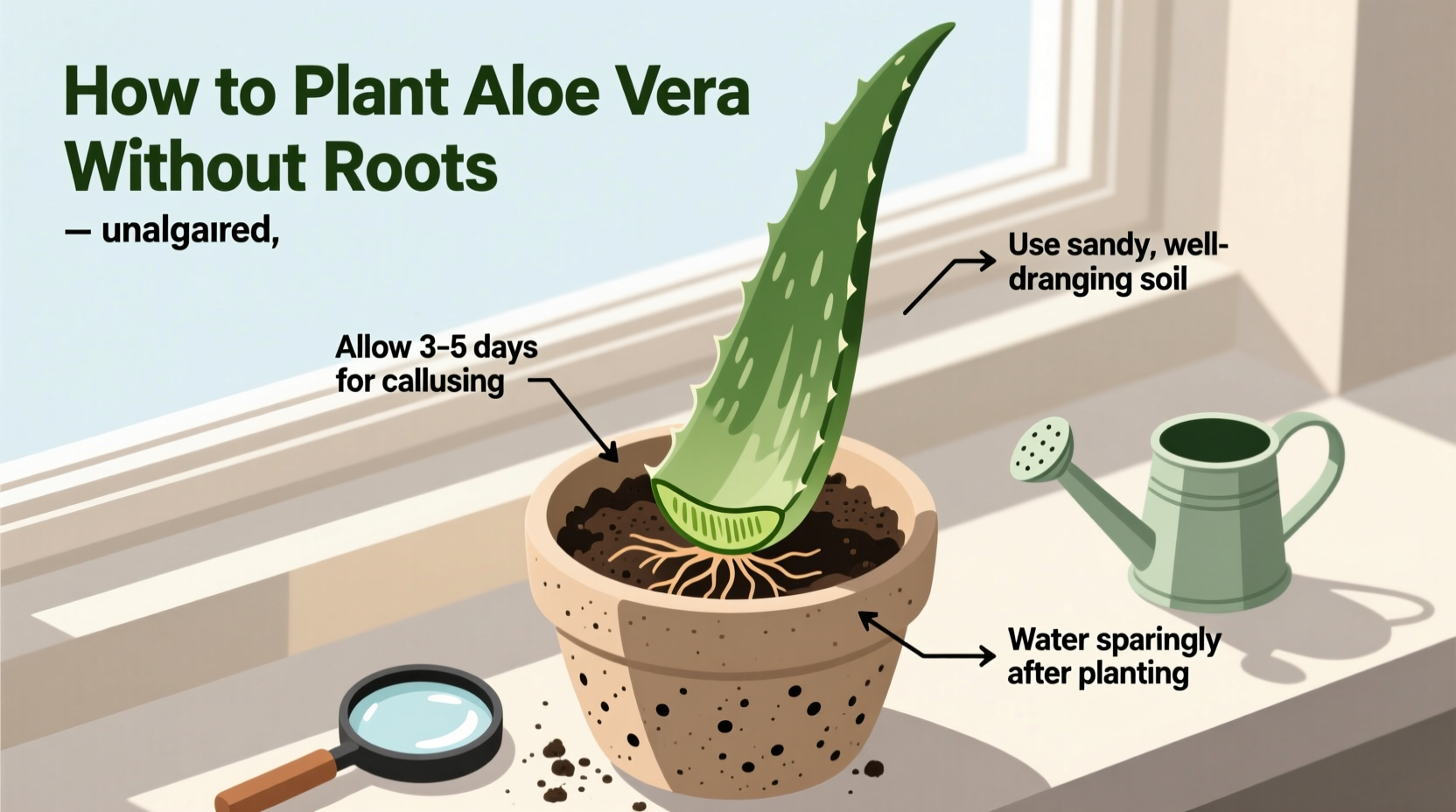 How To Plant Aloe Vera Without Roots