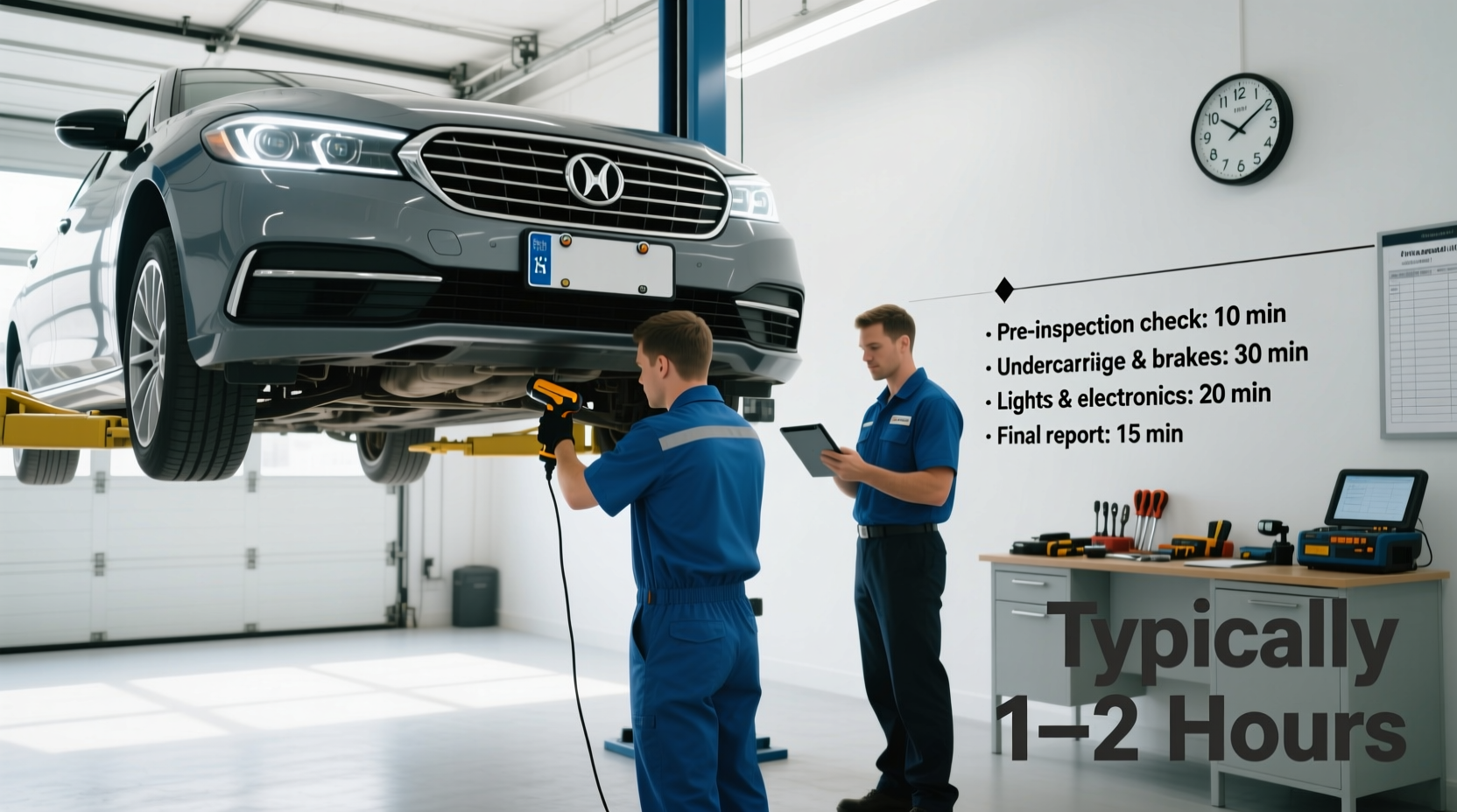how long does it take to inspect a car