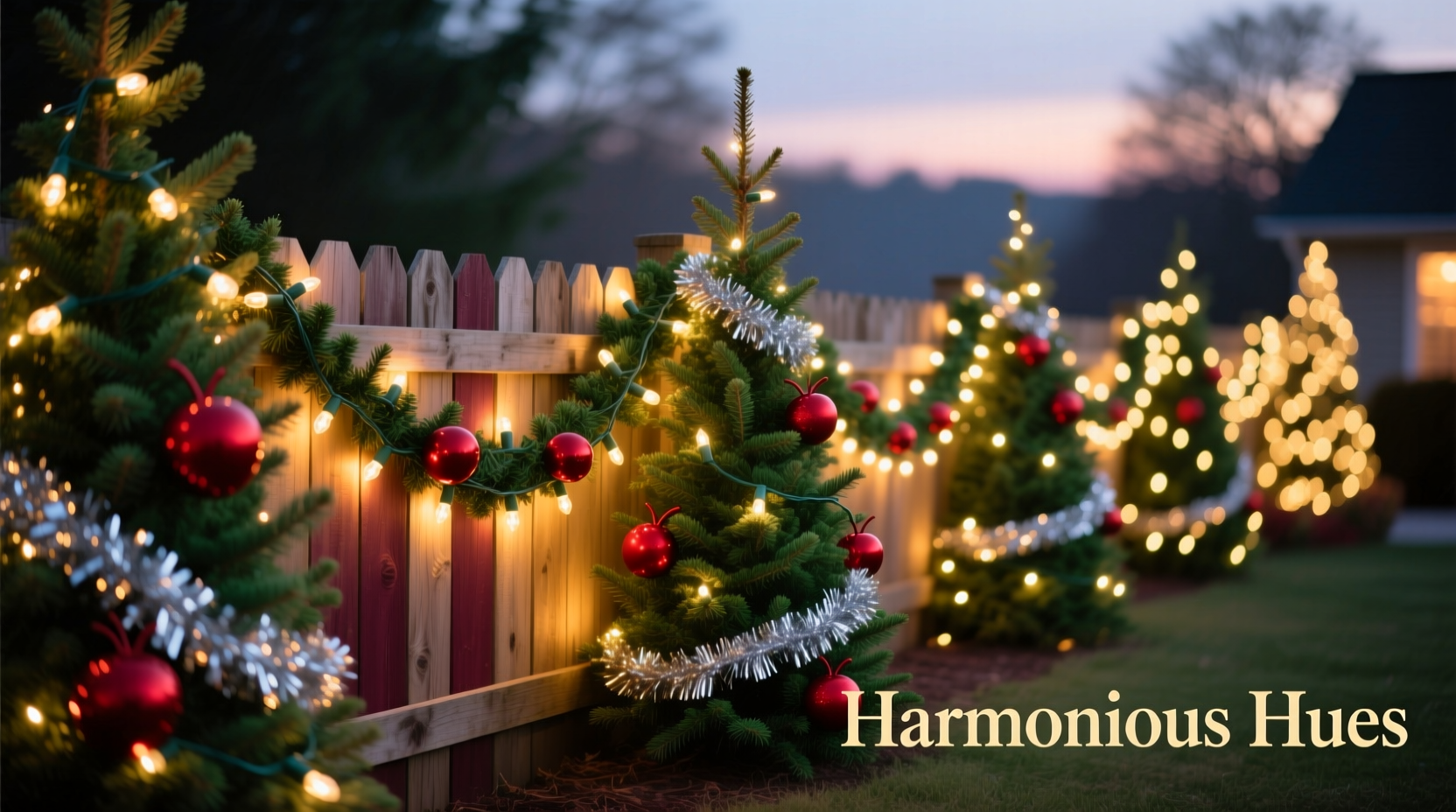 how to create a color coordinated christmas light display without clashing tones