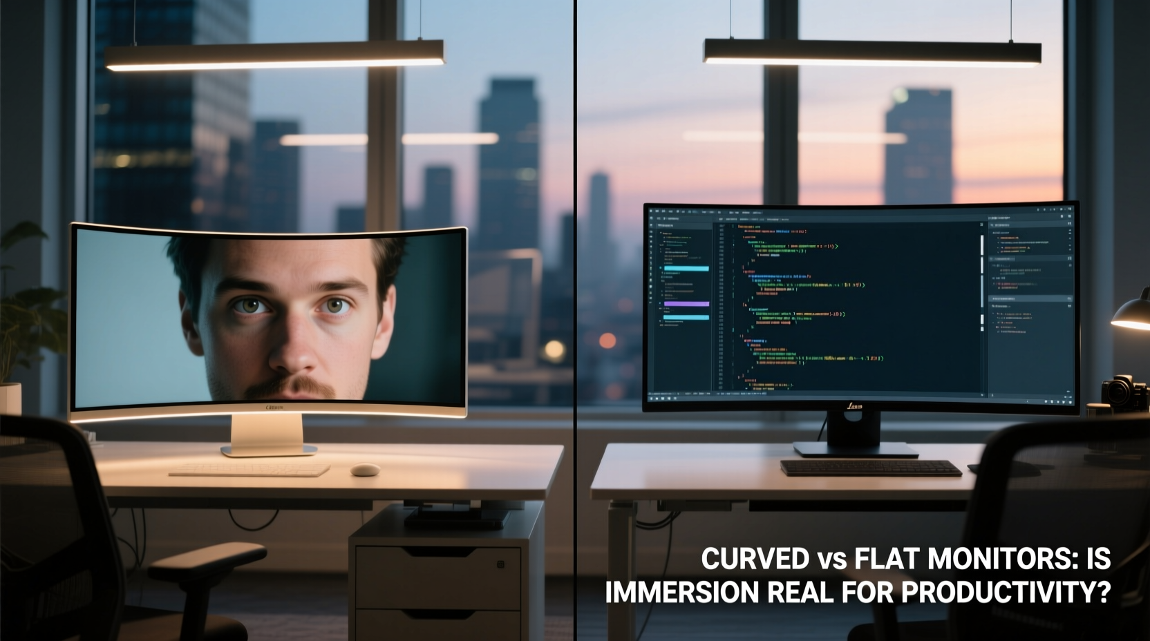 curved vs flat monitors is the immersion factor real for productivity